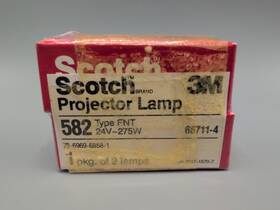 3m 66711-4 Lot Of 2 Fnt 24v 275w Projector Bulb Projection Lamp Light Nos Scotch 582