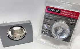 Evw-31257 Apollo Overhead Projector Bulb Socket And Halogen Lamp Evw 31257 250w 82v New