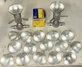 Blv Superline Made In Germany 119851 Lot Of 17 Uv-p Floodlights 12v 50w 36 And 2 Fixtures
