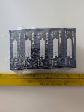 Bulbrite 654140 Lot Of 13 Halogen Lamps-q40g9fr-120v 40w -frosted Item #654140