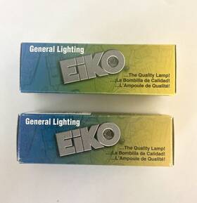 Eiko 031293152220 Lot Of 2 - Esn 120v 100w Base Projector Lamps Lightbulbs