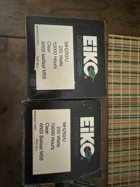 Eiko 031293491954 Lot Of 2 Mh250/u Projector Lamp Bulb 250 Watts 10000 Hours Clear Ansi