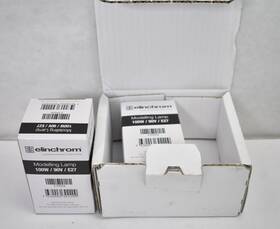 Elinchrom 23006 Lot Of 2 Modelling Lamps 100w 90v E27 Special Photo Light
