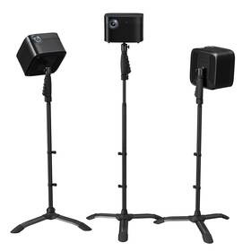 Ethu Etps001wb-ca Projector Floor Stand One-hand Height Adjustable Tripod With