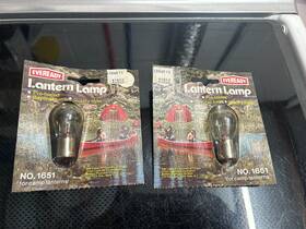 Eveready 1651 New 2-pack Lot Vintage Bulb 6 Volt Light Lamp Hand Lantern