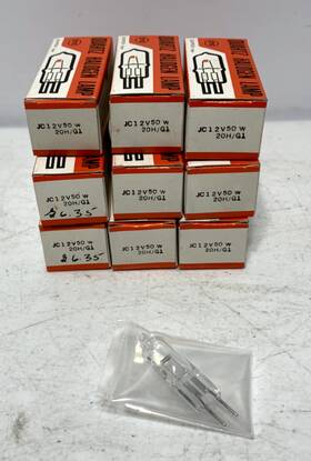 Eye Jc12v-50w/g1 Jc Quartz Halogen Lamp 12v 50w 20h/g1 Lot Of 9