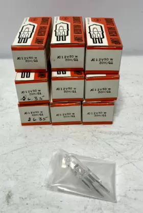 Jc12v-50w Eye Jc12v-50w/g1 Jc Quartz Halogen Lamp 12v 50w 20h/g1 Lot Of 9
