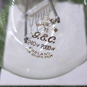G.e.c. Cp42 G.e.c. 240v 2000w Lamp Bulb For Film Movie Projector