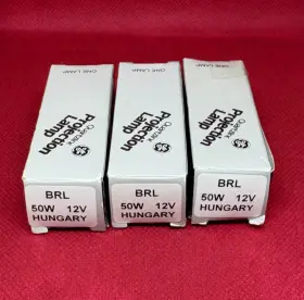 Ge 004102182344 Lighting Brl 50w 12v Stage / Studio Bulb Projection Lamp - 3 Pack New