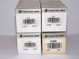 Ge 043168991513 Lot Of 4-general Electric Car Projection Lamps New But Old Stock 150w 120v
