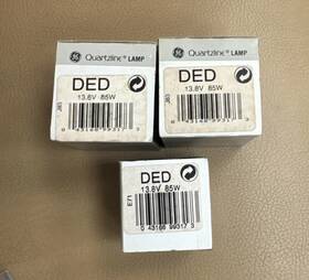 Ge 043168993173 Ded Projection Lamp Bulb. 85w 13.8v 4 Qty With Original Boxes