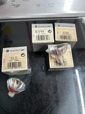 Ge 043168993227 New 4-pack Lot Quartzline Evw Elc Projection Lamp Projector Bulb 82v 250w