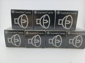 Ge 043168994125 Lot Of 7 Exy Quartzline 82 Volt 250 Watt Projector Lamp Bulb