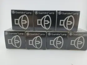Ge 043168994125 Lot Of 7 Exy Quartzline 82 Volt 250 Watt Projector Lamp Bulb