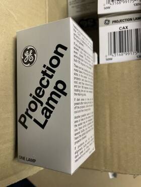 Ge 246520 Caw Cax 50w 120v Photo Projection Light Bulb Lamp Projector 29169