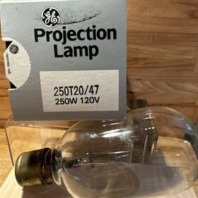 Ge 250t20/47 250w 120v Projection Lamp Bulb Vintage Stage/studio New Old Stock