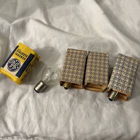 Ge 29216 Lot Of 4 Ge. Bmg Bmh 100w 120v S11 Dc Bayonet Photo Projector Light Bulb