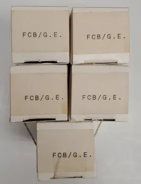 29598 Ge Lot Of 5 New Quartzline Fcb 120v 600 Watt Projection Lamps