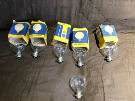 30425 Ge 6 Nos Bev 150w 20v Prefocus Collar Photo Projection Light Bulbs Read Info