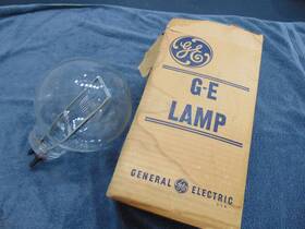 Ge 3200k 5m/g64/7 Vtg Nos Spotlight Lamp/lightbulb 120v 12 Inch Tx 24 Dia Works