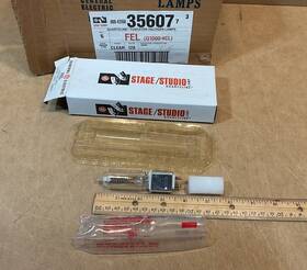 Ge 35607 Lot Of 6 New Fel Q1000cl 1000w 120v 3200k Quartline Stage / Studio Lamp