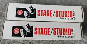 Ge 38853 2x Stage/studio Lamp Quartzline Bulb Q1000/4cl/p 120v Egj Clear New Lot