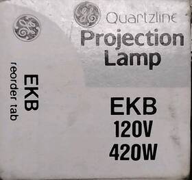 Ge 54837 Ekb Q420/4cl 420w 120v Gz9.5 Photo Stage Projection Light Bulb Lamp 33934 New