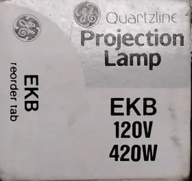 33934 Ge 54837 Ekb Q420/4cl 420w 120v Gz9.5 Photo Stage Projection Light Bulb Lamp New