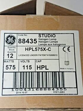 Ge Hpl575x-c Studio Halogen Lamp 575w 115v Sold By The Carton Of 12