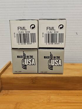 Ge Or Sylvania 14887 4 Fml 50w 13.8v Photo Projection Light Bulb Studio Lamp Projector New