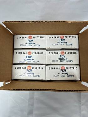 Ge Q1000/4 35853 Fcv Stage/studio Lamp 1000w T6 - Box Of 6 New