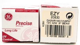 Ge Q42mr16cmnsp9 2 20830 Zy Mr16 Very Narrow Spot 9d Constant Color Lamp Projector Bulb 42w A