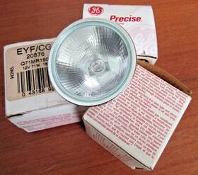 Ge Q71mr16c/cg15 3 New 20876 Precise Mr16 Lamp 15 Degree Beam 71w 12v Q71mr16c/cg15 Lot -3