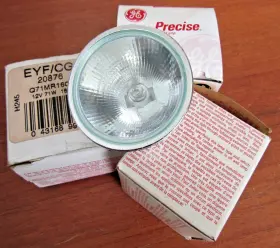 Q71mr16c Ge Q71mr16c/cg15 3 New 20876 Precise Mr16 Lamp 15 Degree Beam 71w 12v Lot -3