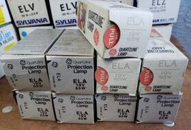 General Electric 36464 Lot Of 9 Ela 65w 19v Photo Stage Projection Light Bulbs Lamp Nos New