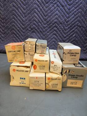 General Electric Ge 500t20/48 Big Lot Stage Studio Projection Projector Lamps Classic Dga Dgr Czx/dab More