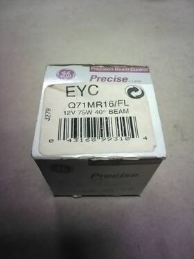General Electric Q71mr16/fl Ge Precise Eyc Lamp 12v 75w 40 Beam