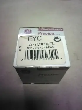Q71mr16 General Electric Q71mr16/fl Ge Precise Eyc Lamp 12v 75w 40 Beam