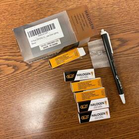 Halogen G4-cl-10w-ww Lot Of 6 G4-cl-10w-ww-12v Jc Jcd Type Pin Base For Desk Light New Nib