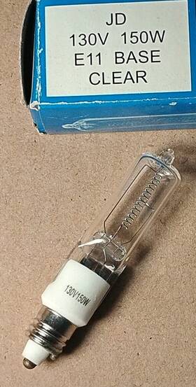 Hikari 844409000755 5 150w 130v E11 Clear Light Bulbs