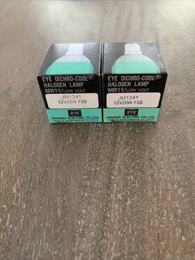 Iwasaki Electric Jm-1242 Japan Jm1242 12v 20w Fst Bulb Lamp Mr11 Low Volt Lot Of 2