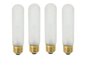 Kor25t10 Kor Tubular 25t10/120v Medium E26 Base Incandescent Light Bulb 40w Pack 4