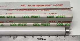 Fl150d Nec Fl15d Lot Of 5 Light Lamp Tube 15w T8 Fluorescent . Cool White
