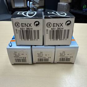 Osram 046135549847 Lot Of 5 Ge/osram Enx 360w 82v Gy5.3 Halogen Photo Optic Lamp Projector Bulb New