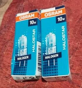 Osram 050300010717 Halostar 64415 12v 10w G4 2000 Hours Lamp Bulb Horizontal Filament 2-pack
