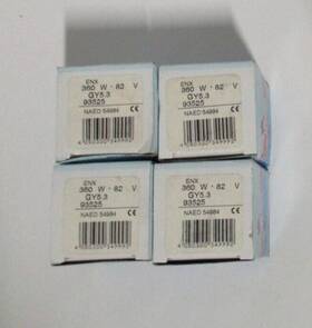 Osram 050300349992 Lot Of 4 Enx 360 W 82 V Gy5.3 Halogen Display Optic Lamps