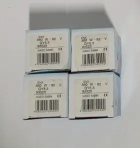 Gy5.3 Osram 050300349992 Lot Of 4 Enx 360 W 82 V Halogen Display Optic Lamps