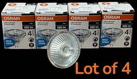 Osram 44870 50w 10 Light Bulb Gu5.3 Decostar 51s Lamp Lot Of 4 Nos