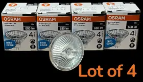 Gu5.3 Osram 44870 50w 10 Light Bulb Decostar 51s Lamp Lot Of 4 Nos