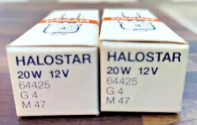 64425 Osram 64427 2 Brand New Halostar 20 Watt 12 Volt G4 M47 Lamps Free Shipping